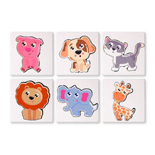 Load image into Gallery viewer, Paint by Numbers – 6 Canvas Set | Cute Animals Figured'Art