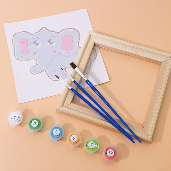 Paint by Numbers – 6 Canvas Set | Cute Animals