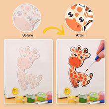 Load image into Gallery viewer, Mini Paint by numbers 6"x6" (6 pieces) - Cute Animals
