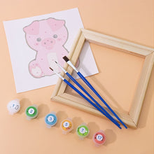 Load image into Gallery viewer, Mini Paint by numbers 6"x6" (6 pieces) - Cute Animal Characters