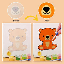 Load image into Gallery viewer, Mini Paint by numbers 6"x6" (6 pieces) - Cute Animal Characters