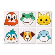 Load image into Gallery viewer, Paint by Numbers – 6 Canvas Set | Cute Animal Faces 3 Figured'Art