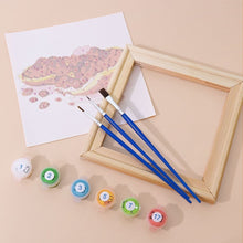 Load image into Gallery viewer, Mini Paint by numbers 6"x6" (6 pieces) - Fruits and Veggies