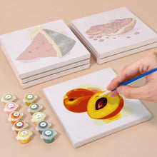 Load image into Gallery viewer, Mini Paint by numbers 6"x6" (6 pieces) - Fruits and Veggies