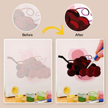 Load image into Gallery viewer, Mini Paint by numbers 6"x6" (6 pieces) - Fruits and Veggies