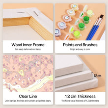 Load image into Gallery viewer, Mini Paint by numbers 6"x6" (6 pieces) - Fruits and Veggies