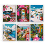 Paint by Numbers – 6 Canvas Set | Mediterranean Scenes Figured'Art