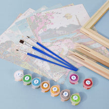Load image into Gallery viewer, Mini Paint by numbers 6"x8" (6 pieces) - Mediterranean Scenes