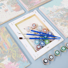 Load image into Gallery viewer, Mini Paint by numbers 6"x8" (6 pieces) - Mediterranean Scenes