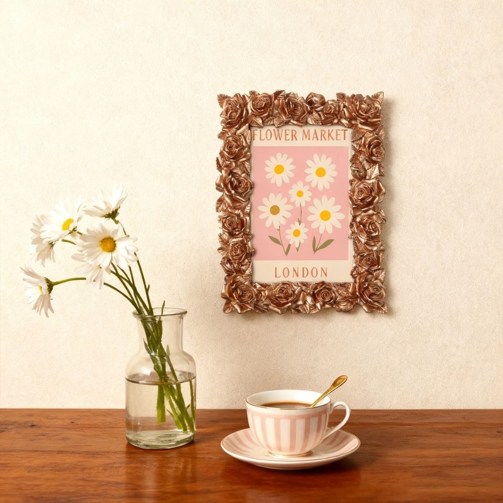 Mini Paint by number with frame - Flower market - London