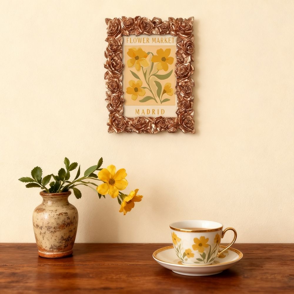 Mini Paint by number with frame - Flower market - Madrid