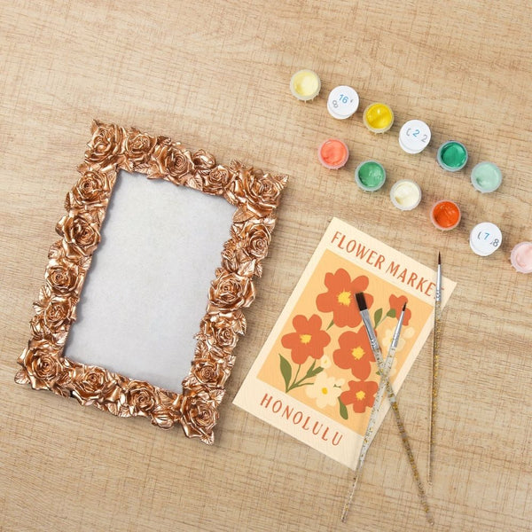 Mini Paint by number with frame - Flower market - Honolulu