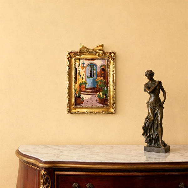 Mini Paint by number with frame - Mediterranean Courtyard