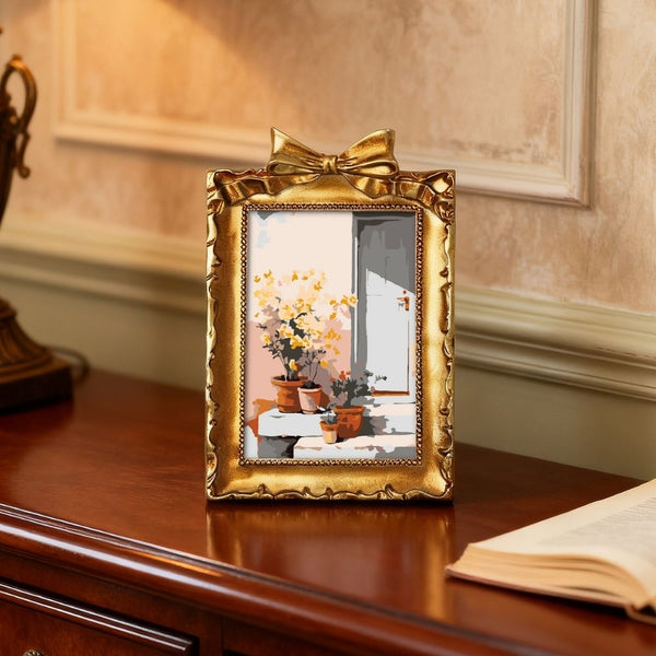 Mini Paint by number with frame - Courtyard in Bloom