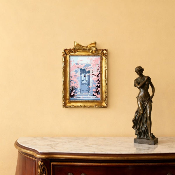 Mini Paint by number with frame - Blossoms by the Blue Door