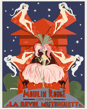 Load image into Gallery viewer, Paint by numbers kit Poster Moulin Rouge - The Mistinguett Revue Figured'Art