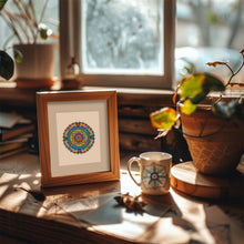 Load image into Gallery viewer, Mini Diamond Painting 6&quot;x8&quot; (4 pieces) - Crystal Mandalas in Blue