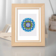 Load image into Gallery viewer, Mini Diamond Painting 6&quot;x8&quot; (4 pieces) - Crystal Mandalas in Blue