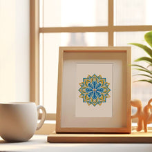 Load image into Gallery viewer, Mini Diamond Painting 6&quot;x8&quot; (4 pieces) - Crystal Mandalas in Blue