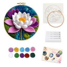 Load image into Gallery viewer, Needle Felting - Pretty Water Lily