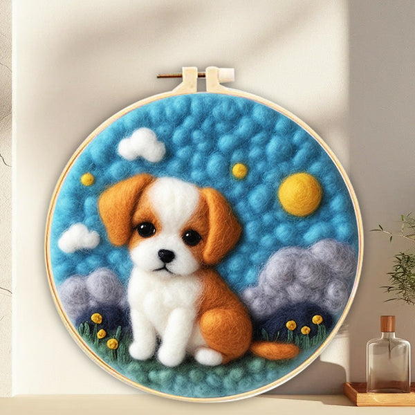 Needle Felting kit - Dog Field