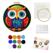 Load image into Gallery viewer, Needle Felting - Huge-Eyed Owl