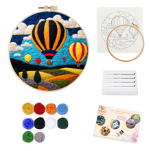 Load image into Gallery viewer, Needle Felting - Balloons Over a Field
