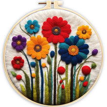 Load image into Gallery viewer, Needle Felting kit - Colorful Flowers