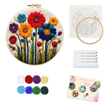 Load image into Gallery viewer, Needle Felting - Colorful Flowers