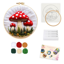 Load image into Gallery viewer, Needle Felting - Mushroom Bunch