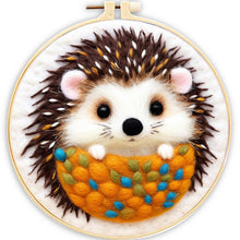 Load image into Gallery viewer, Needle Felting kit - Porcupine in Blanket