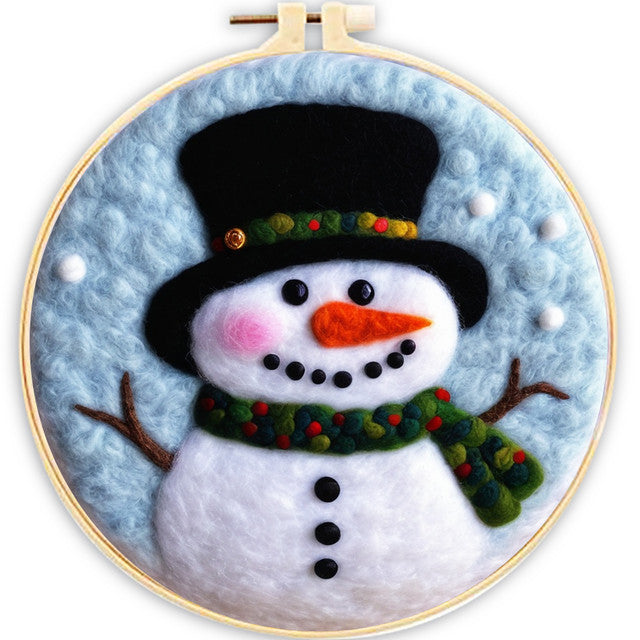Needle Felting kit - Wide Snowman