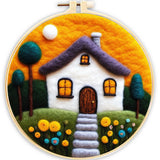 Needle Felting kit - White Cottage