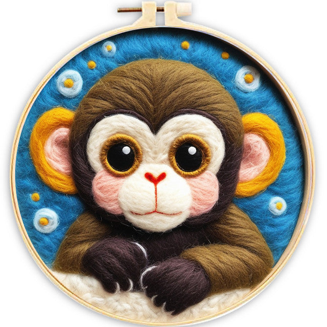 Needle Felting kit - Monkey