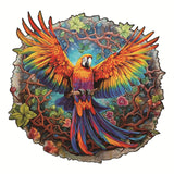 Wooden Puzzle - Parrot in Flight