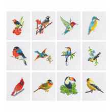 Load image into Gallery viewer, Mini Diamond Painting 3&quot;x5&quot; (12 pieces) - Colorful Birds Paradise