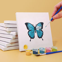 Load image into Gallery viewer, Mini Paint by numbers 6&quot;x6&quot; (6 pieces) - Colorful Butterfly