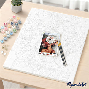 Paint by Numbers - Colorful Abstract Panda – Figured'Art