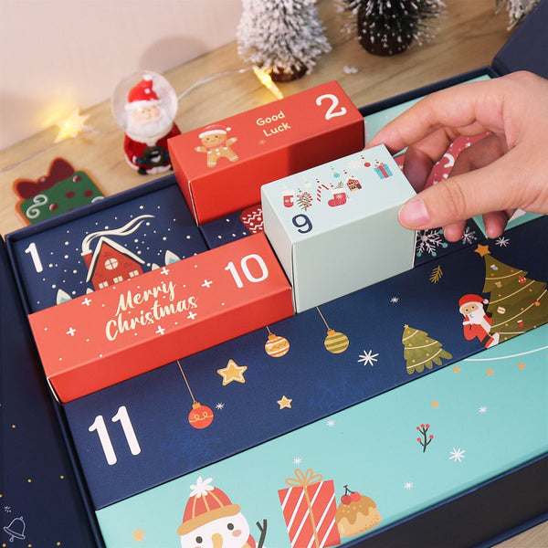 Paint by Numbers Advent Calendar 2025 - Merry Christmas (Blu-12 boxes)