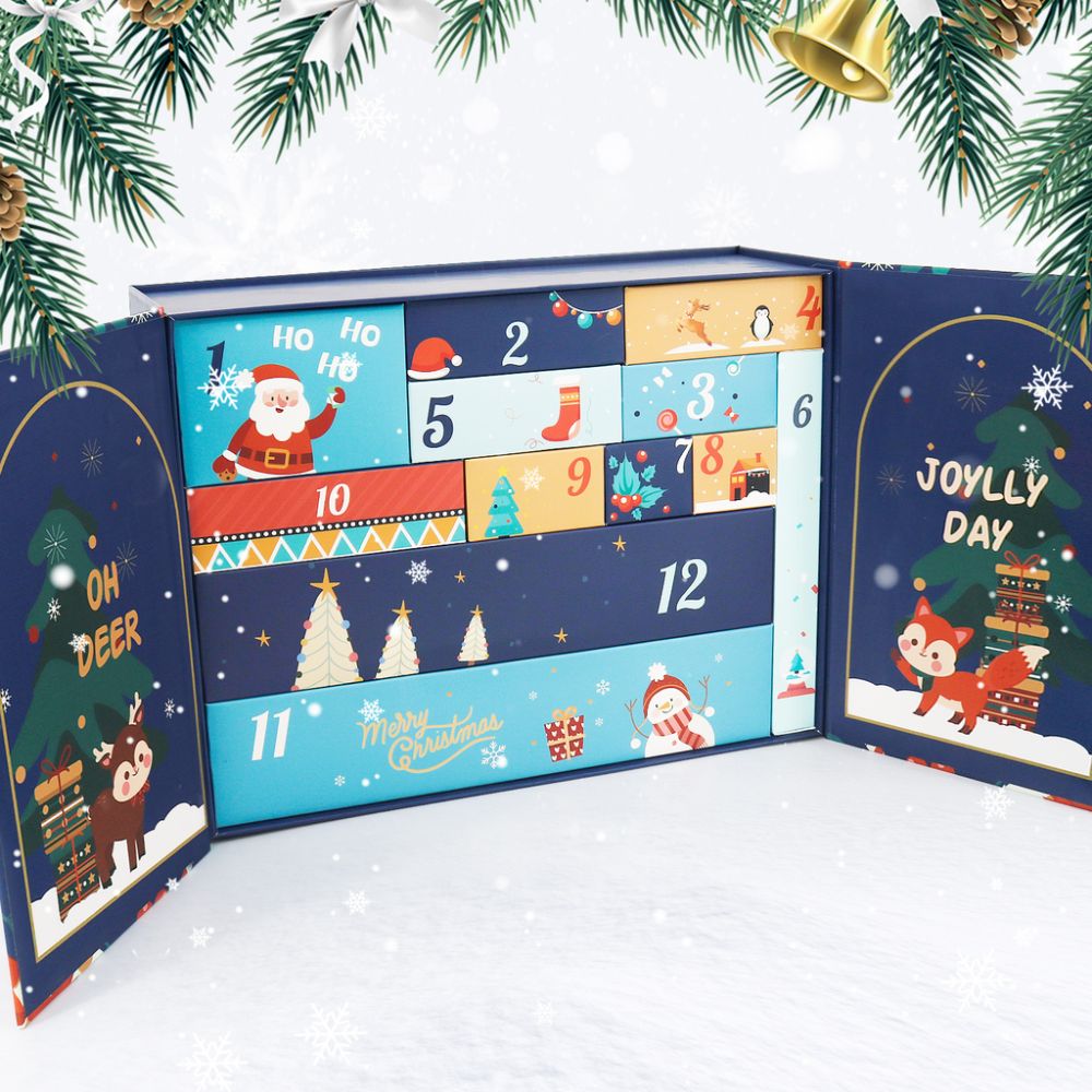 Paint by Numbers Advent Calendar 2025 - Holly Jolly (Blu-12 boxes)