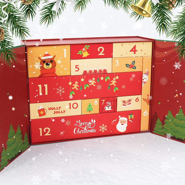 Paint by Numbers Advent Calendar 2025 - Holly Jolly (Red-12 boxes)