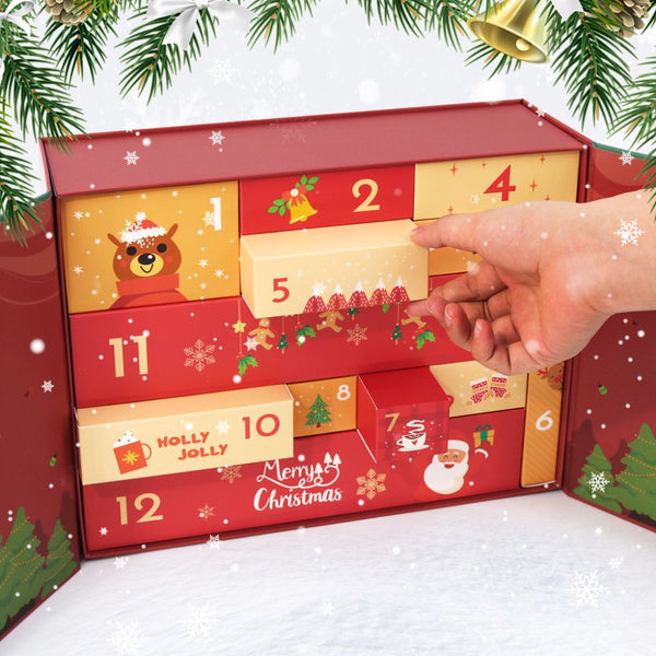 Paint by Numbers Advent Calendar 2025 - Holly Jolly (Red-12 boxes)