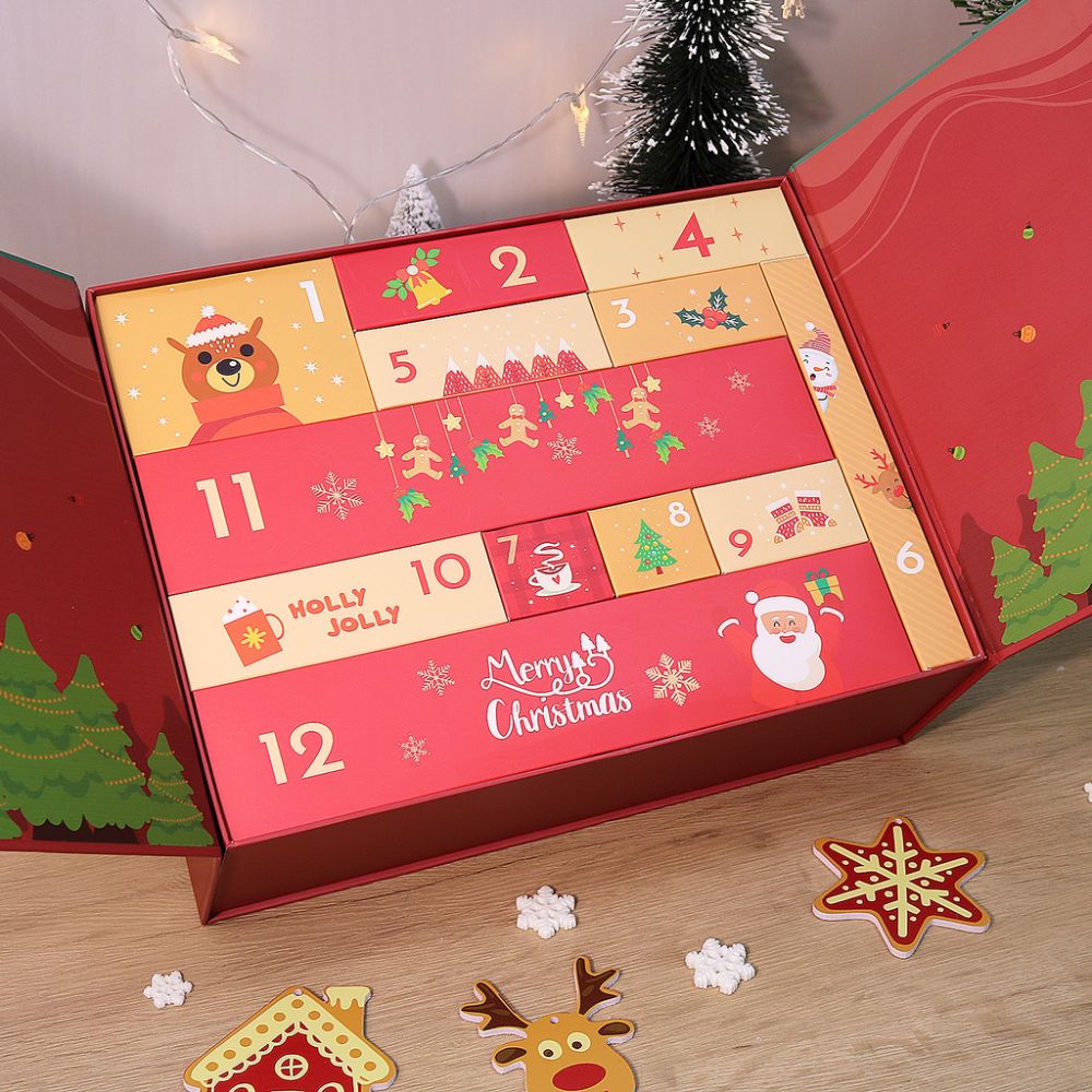Paint by Numbers Advent Calendar 2025 - Holly Jolly (Red-12 boxes)
