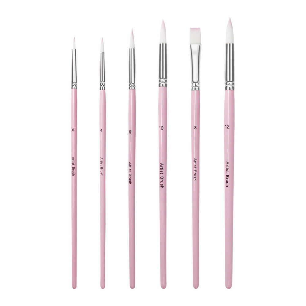 Essential 6-Piece Multisize Paint Brush Set – Figured'Art