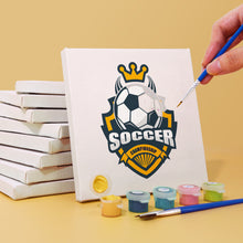 Load image into Gallery viewer, Mini Paint by numbers 6&quot;x6&quot; (6 pieces) - Soccer Logo Series