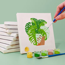 Load image into Gallery viewer, Mini Paint by numbers 6&quot;x6&quot; (9 pieces) - Modern Plant Art