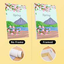 Load image into Gallery viewer, Mini Paint by numbers 6&quot;x8&quot; (4 pieces) - Spring Summer Autumn Winter Art Kit