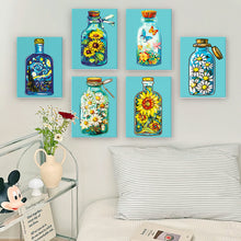 Load image into Gallery viewer, Mini Paint by numbers 6 pieces- Magical Glass Bottle Series