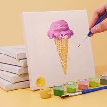 Load image into Gallery viewer, Mini Paint by numbers 6&quot;x6&quot; (6 pieces) - Sweet Desserts Series 3