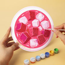 Load image into Gallery viewer, Mini Paint by Numbers Set - Discs Ø7.9" (6 pieces) - A Taste of Summer